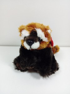 peluche panda rosso