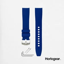 BLUE Rubber Watch Strap Band for Blancpain X Swatch (Scuba Fifty Fathoms) 22mm