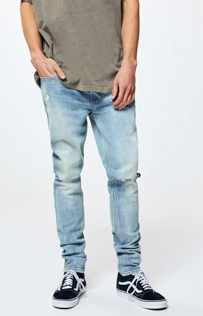 stacked skinny jeans