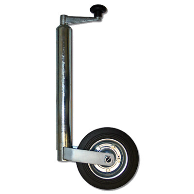 362kg - DM 48mm Vollgummi Anhänger Stützrad Anhängerrad Bugrad mit Stahlfelge