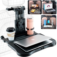 Car Back Seat Tray Table Stable Foldable Auto Backseat Food Trays Desk For Rear
