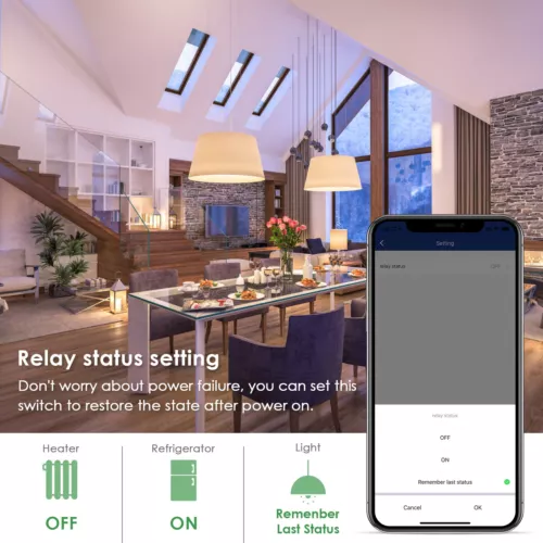 WiFi Smart Switch DIY Light Switch for Alexa/Google Home APP Remote Control - Picture 7 of 11
