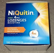 NiQuitin Nicotine Gum LOZENGES Mint 4mg 132 Gums Expiry 02/25 New Sealed Sale