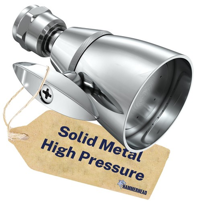 #ad HammerHead Showers® Solid Metal 2 Inch High Pressure 2.5 GPM Standard Chrome $42.94
