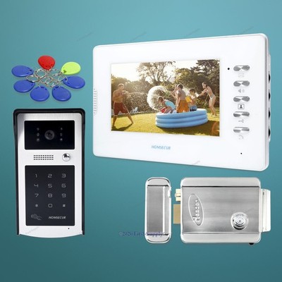 7'' Hands-free Video Door Phone Intercom System with Mute Mode for Home Security