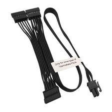 SATA Power Cable for Thermaltake PSUs, 6 Pin to 3X 15 Pin SATA Hard Drive