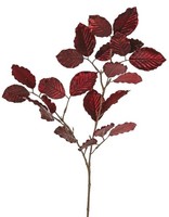 Artplants Deko Buche Zweig Galfhy, Burgunderrot, 70Cm