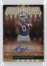 2024 Panini Illusions Bright Lights Signatures /299 Keon Coleman Auto 1q34