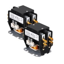HVAC Contactor 2 Pole FLA 40 Amps 24V Coil Air Conditioner Condenser Pump 2pc UK