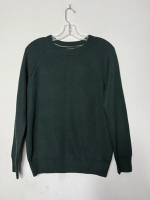 Green Label Relaxing United Arrows GLR Mens Green Knit Crew Neck Sweater, Size S | eBay