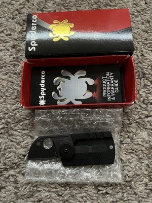 Spyderco Pocketknife CPM S30V Carbon Fiber Handle Plain Edge Manual Black