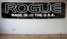 Rogue Fitness Falg Banner 2X8Ft Barbell Workout Gym Equipment Usa Flag Decor