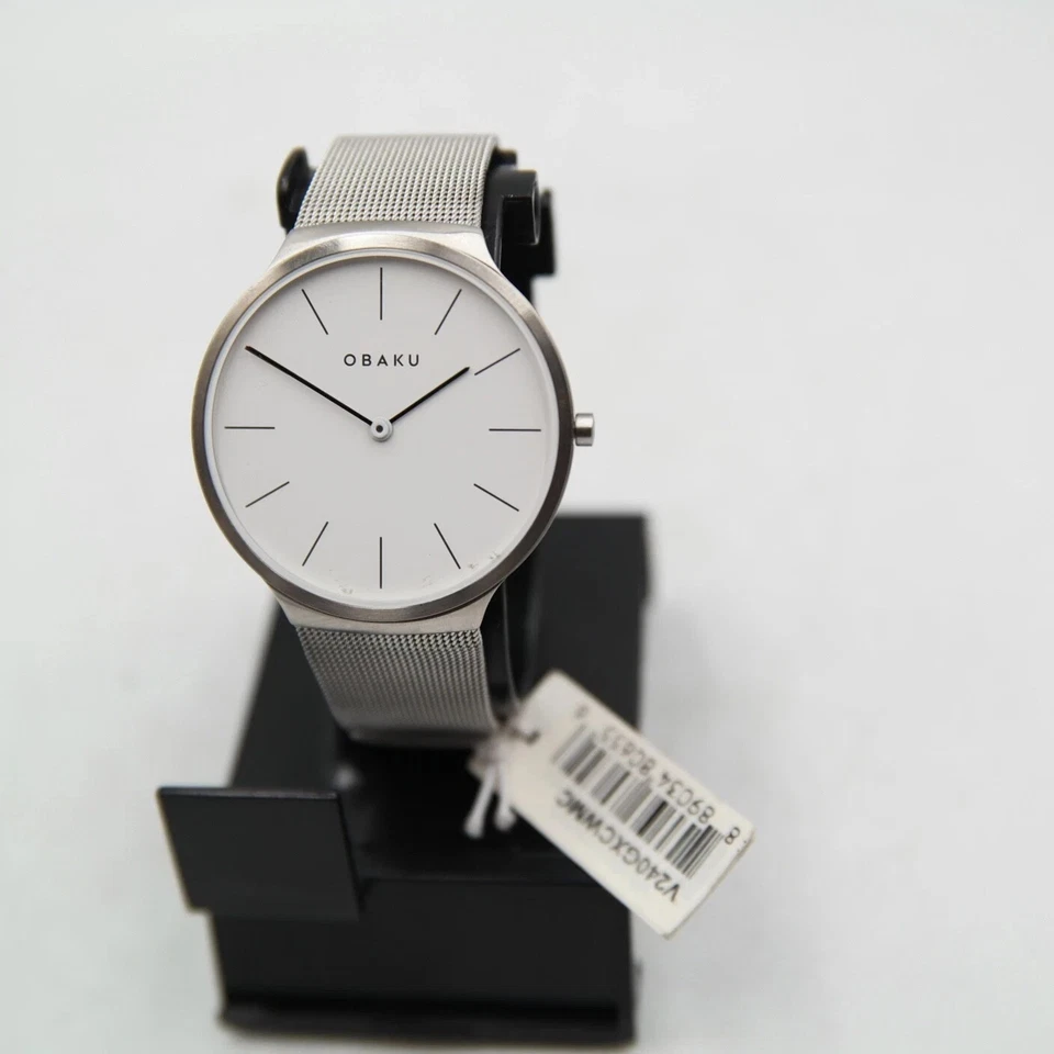 Obaku Ark Steel Men's Quartz Watch V240GXCWMC Stainless Steel With A Silver-Tone - Image 2 of 4