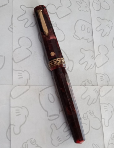 Marbled Wahl Eversharp Adjustable Nib Gold Seal Dorc Fountain Pen