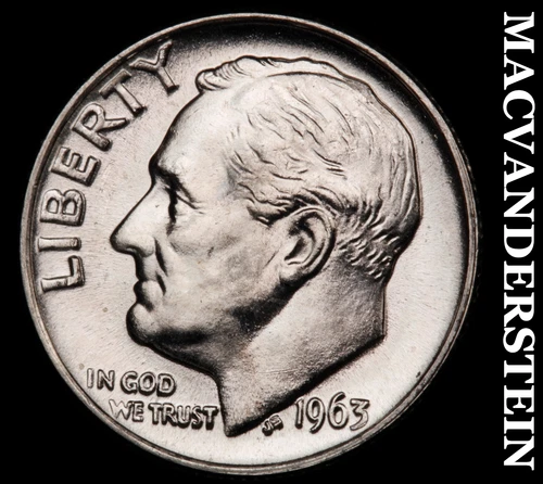 1963 Silver Roosevelt Dime-Choice Gem BU Lustrous No Reserve #i3058
