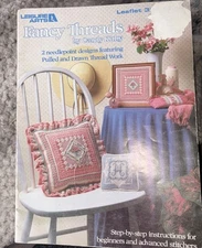 Vintage Fancy Threads Candy Kirby Pulled drawn Thread Work 2 Needlepoint Design
