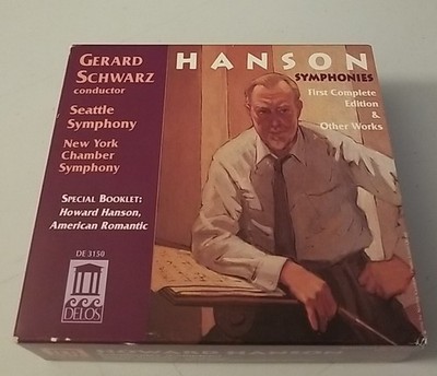 Howard Hanson Symphonies First Complete Edition & Other Works 4-CD Box Set Delos