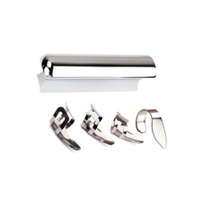 Guitar Slide Solid Stainless Tone Bar Hawaiian Slider with Finger Thumb Pick