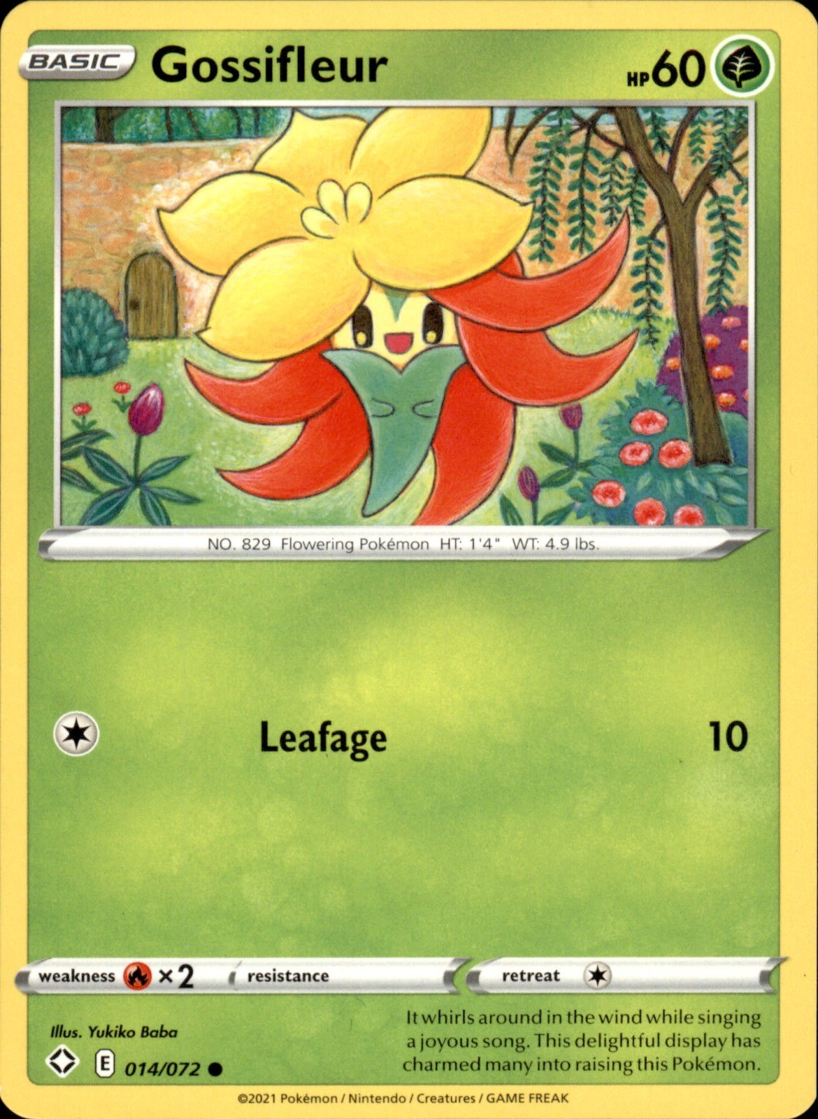 Gossifleur 014/072 - Pokemon Shining Fates - LP