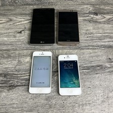 Lot of 4 Various Cell Phones Apple LG HTC UNTESTED AS-IS PARTS REPAIR
