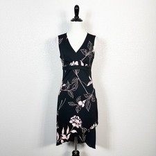 Y2K Vintage Whimsigoth Fairy Grunge Babydoll Asymmetrical Floral Dress Medium