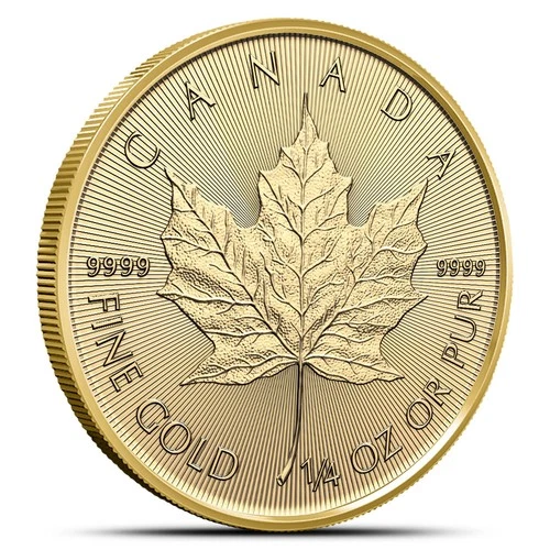 Photo of a 2026 Canadian Gold Maple Leaf 1/4 oz from an eBay listing that sold on Jul 13, 2026
