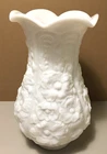 vintage Imperial Milk Glass Poppy Show Vase