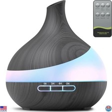 500ML Aroma Diffuser with Remote, 14 Color LED Light, Humidifier for Relaxation