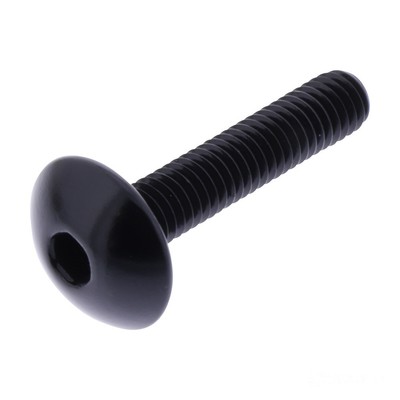 Linsenschraube Bolt M6x1.00mm 30mm Alu schwarz, 7750373