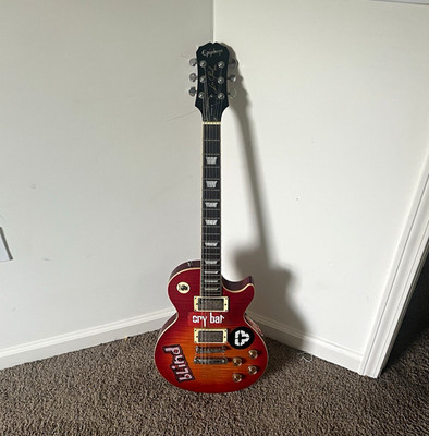 Epiphone Les Paul Red Solid Body 6-String Right-Handed Electric Guitar