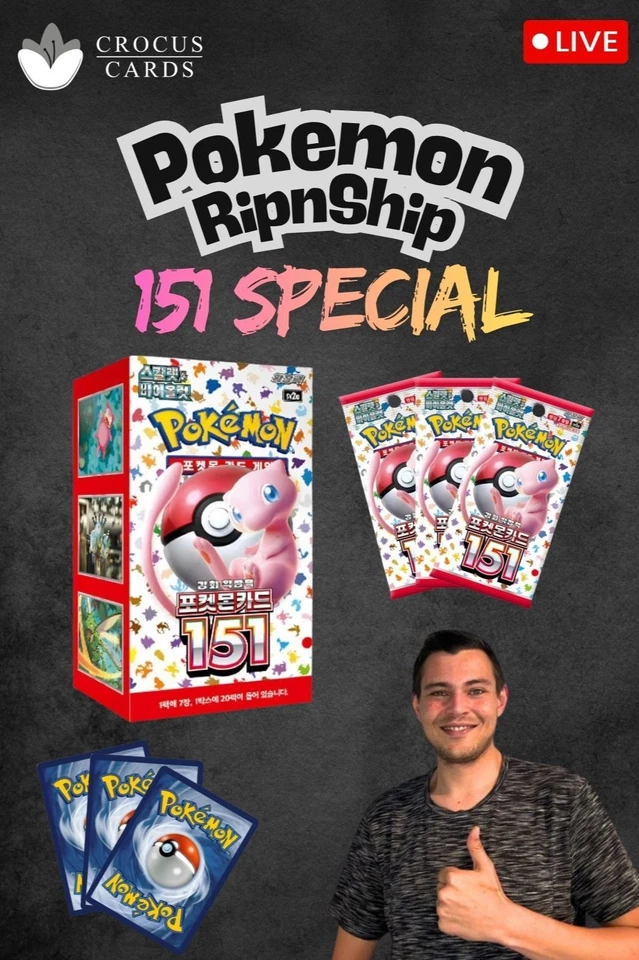 POKEMON 151 SPECIAL! RIP´N´SHIP + SEALED + SINGLES