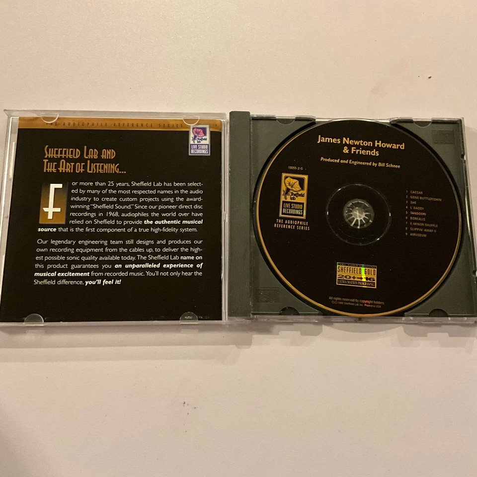 James Newton Howard & Friends 24K GOLD 1985 Sheffield Audiophile REF SERIES 20B - Image 2 of 3