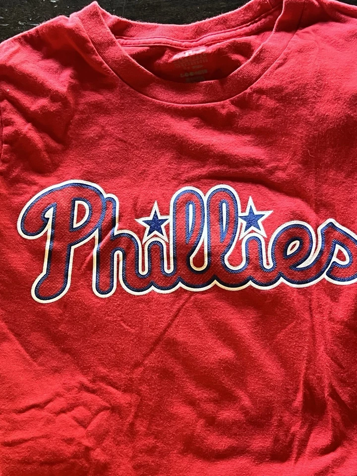 Camiseta de béisbol grande MLB Philadelphia Phillies Bryce Harper para niños jóvenes Foto 3 de 4