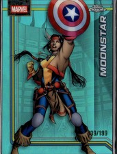 Moonstar 2026 Topps Chrome Marvel Aqua Refractor 39/199 #82