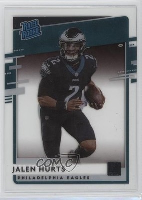 2020 Panini Chronicles Clearly Donruss Rated Rookie Jalen Hurts #RR-JAH RC 0u66