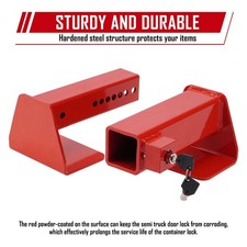 Heavy Duty Shipping Container Lock with 2 Keys for Semi Trailer Truck Security