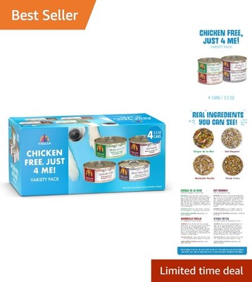 Limited Ingredient Chicken-Free Dog Food Variety Pack for Happy, Healthy Dogs