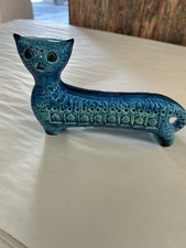 Vintage Bitossi Rimini Blu Cat By Aldo Londi ...