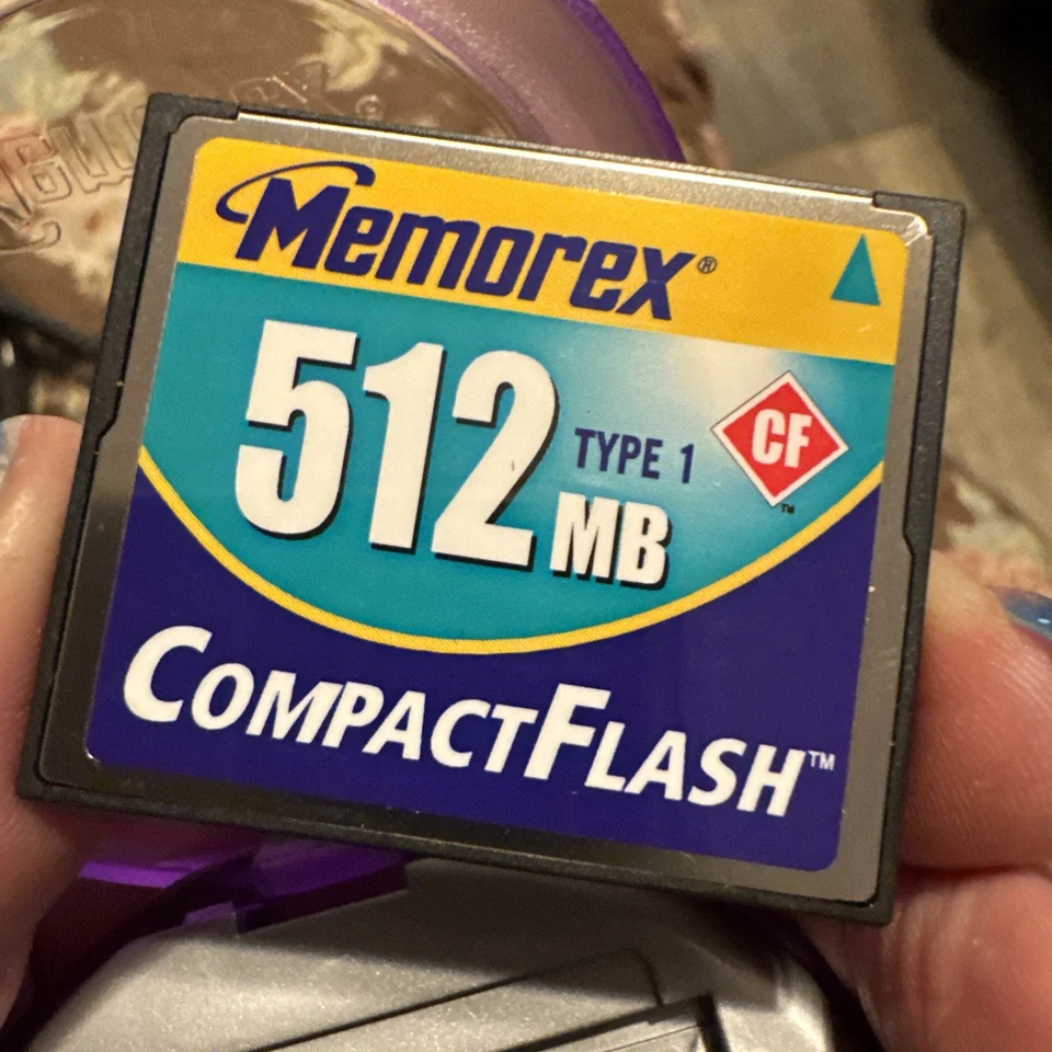 Vtg Memorex 512MB CompactFlash Memory Card May Be Used Or New - Image 3 of 4
