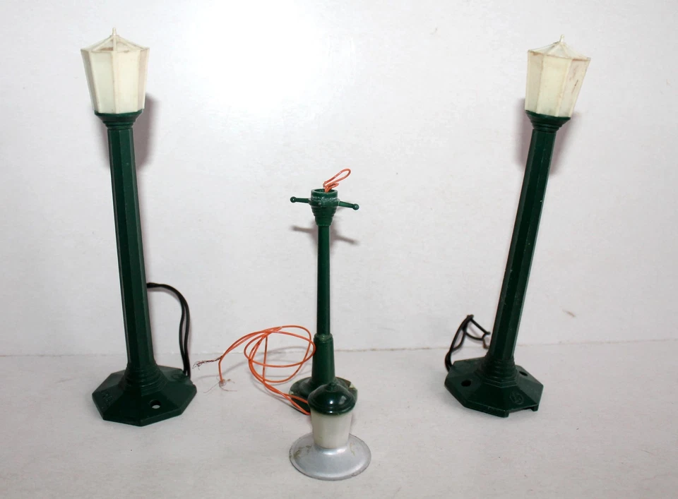 LIONEL O LOT 3 LAMPADAIRE REVERBERE ELECTRIFIÉ ECLAIRAGE LUMINAIRE LAMPE DE RUE - Photo 3/4