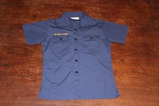 Boy Scouts of America BSA Youth Shirt Blue Large Plain No Patches Short Sleeve