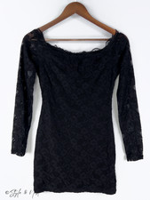 Women’s Black Lace Romantic Mini Dress Small Whimsigoth Fairycore