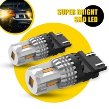 NEW 3157 3156 LED Turn Signal Light Bulb DRL 4157na 3457a Super Bright Amber EH
