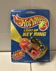 Vintage 1998 Hot Wheels Light Up Key Ring Red Car Keychain Sealed Tara