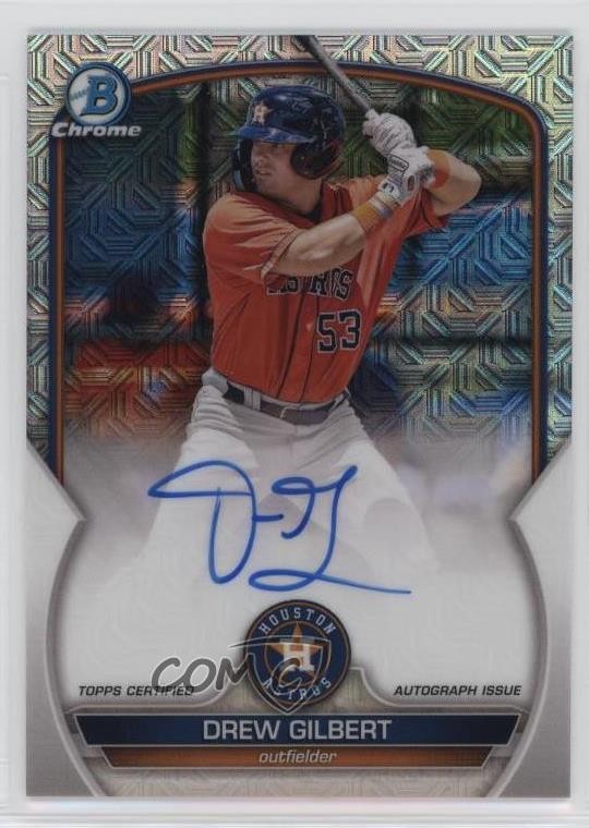 2023 Bowman Chrome Prospect Mega Box Auto Drew Gilbert #BMA-DGT Auto b2t