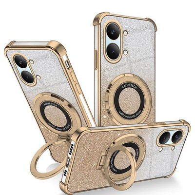 Glitzer Bling Hülle Für Xiaomi Poco X8 X7 F8 Pro Handy Kamera Schutz Case Stand