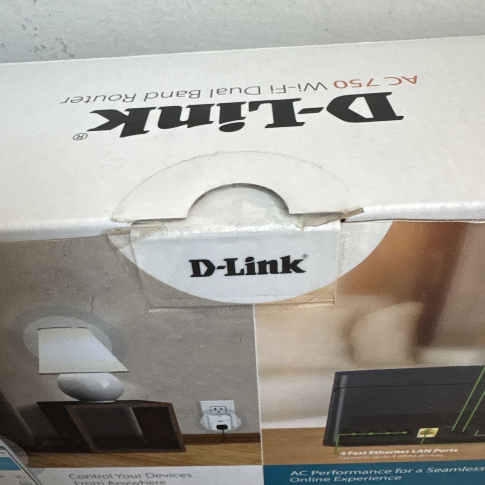 D-Link AC750 Wi-Fi Dual Band Router Model: DKT-201L Brand New ~ Factory Sealed! - Image 3 of 3