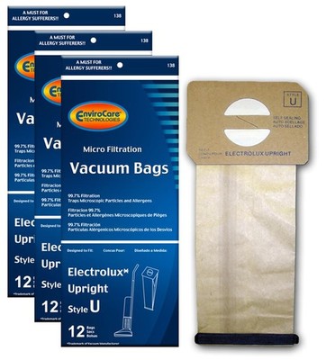 Micro Filtration Vacuum Cleaner Dust Bags made to fit Electrolux Upright Styl...