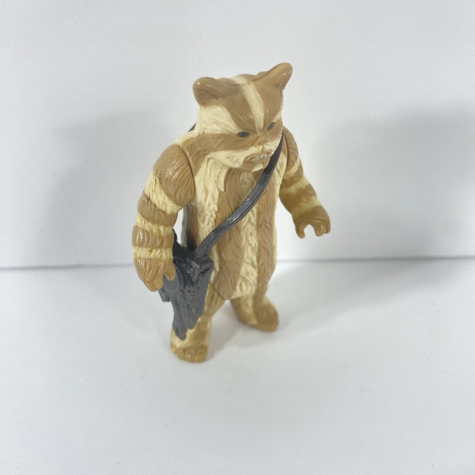 Lote de 2 Ewok de Star Wars Vintage Colección Original Incompleta 1983-1984 Kenner Foto 3 de 4