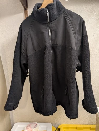 US Military Cold Weather Jacket Black Fleece Polartec 300 ECWCS L3 USED video thumbnail